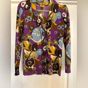 Tory Burch cardigan with gold/tortoise buttons sz med